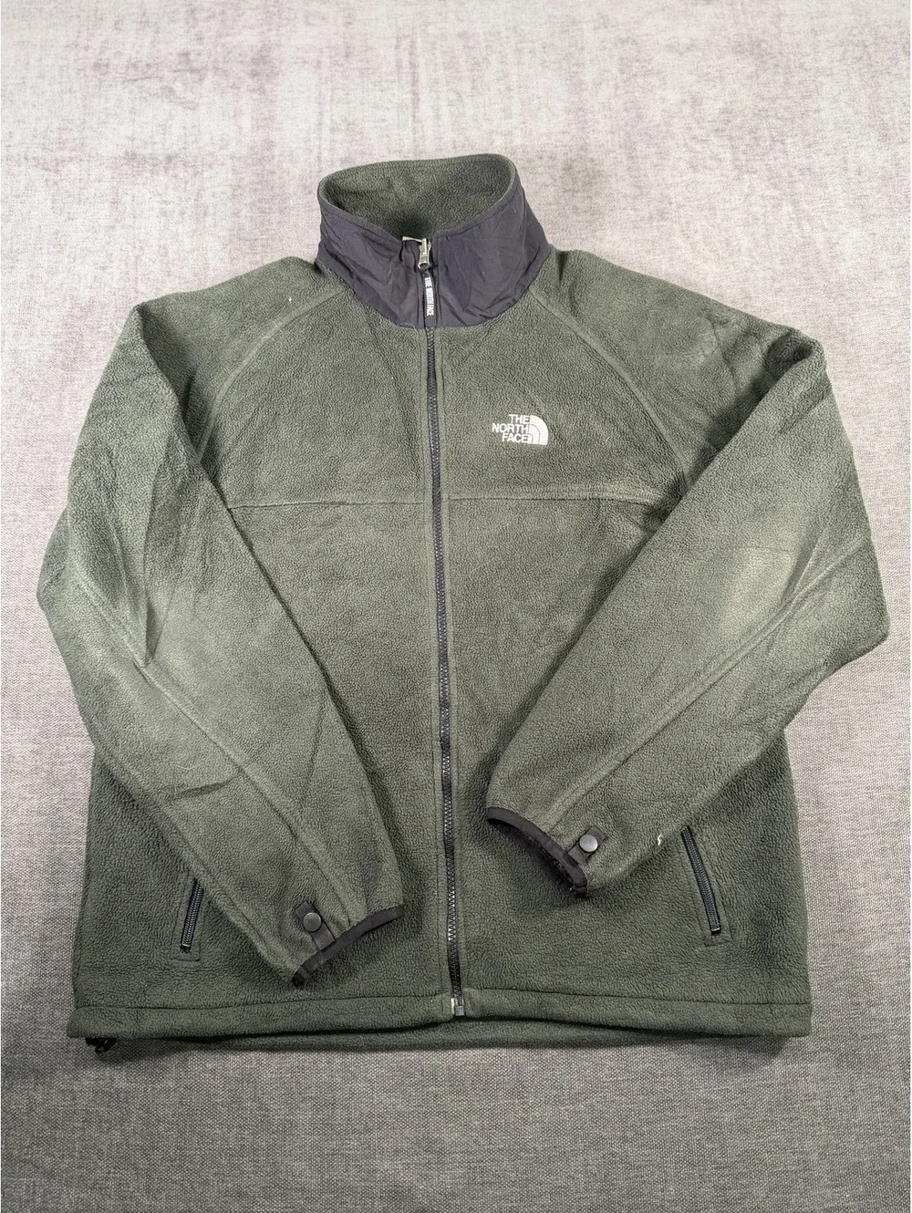 The North Face Men's Polartec Fleece Jacket Large Green